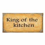 Kitchen king πίνακας χειροποίητος 26x13 εκ