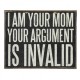 Mom's argument vintage ξύλινο πινακάκι 30x20 εκ