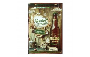 Muskoka beer πίνακας χειροποίητος  21x30 εκ