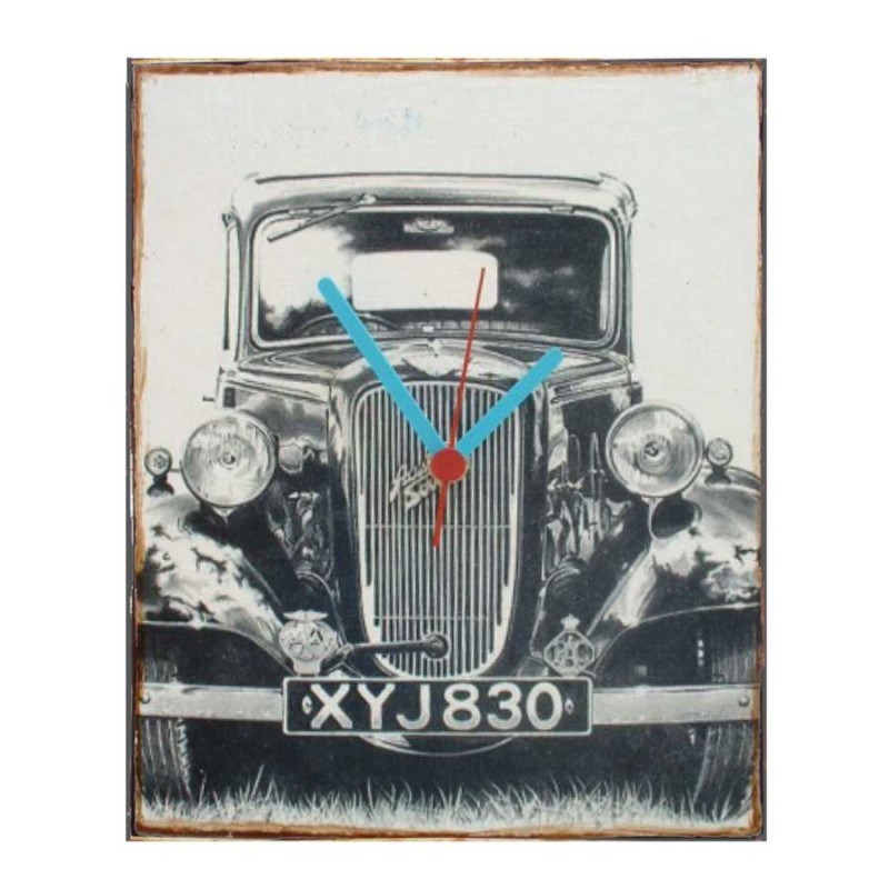 Old car ρολόι τοίχου χειροποίητο ξύλινο