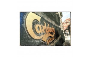 Πίνακας χειροποίητος Carlsberg vintage photo 40x30 εκ 