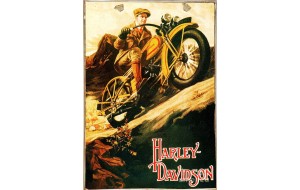 Πίνακας χειροποίητος Harley Davidson 20x30 εκ