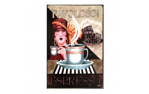 Πίνακας χειροποίητος espresso 21x30 εκ