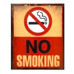 Πίνακας χειροποίητος no smoking 20x25 εκ