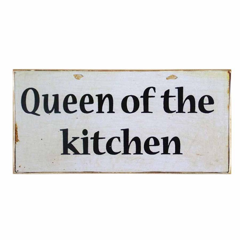 Πίνακας χειροποίητος queen of the kitchen 26x13 εκ