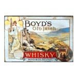 Πίνακας χειροποίητος vintage διαφήμιση Boyd's whiskey