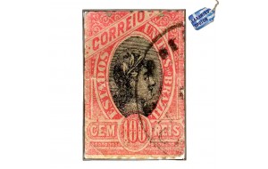 Post stamp Brazil ξύλινος πίνακας γραμματόσημο