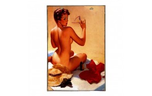 Sexy pin up girl vintage ξύλινο ταμπελάκι