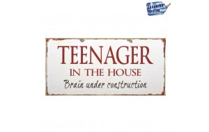 Teenager ξύλινο vintage πινακάκι 26x13 εκ