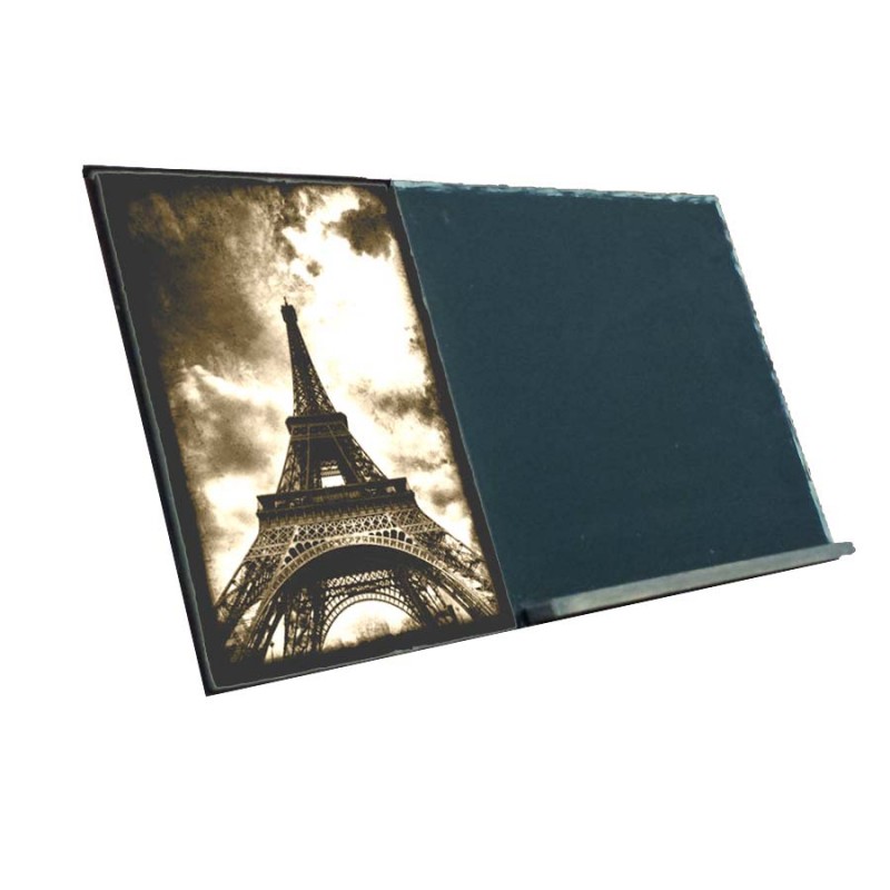 Tour Eiffel ξύλινος χειροποίητος μαυροπίνακας 38x26 εκ