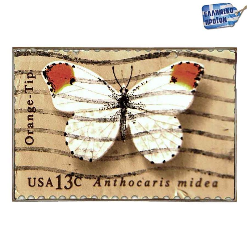 US poststamp χειροποίητος ξύλινος πίνακας γραμματόσημο