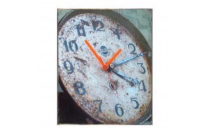 Vintage wall clock ρολόι τοίχου χειροποίητο