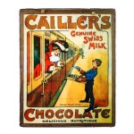 Vintage χειροποίητο πινακάκι σοκαλατοποιίας Cailler's chocolate 20x25 εκ