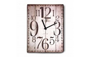 Vintage ρολόι τοίχου 1883 ξύλινο χειροποίητο 48x64 εκ