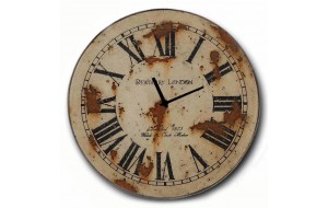 Vintage ρολόι τοίχου Dewberry London ξύλινο χειροποίητο