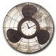 Vintage ρολόι τοίχου propeller ξύλινο χειροποίητο 48 εκ