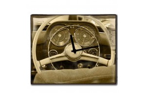 Vintage wheel ρολόι τοίχου χειροποίητο ξύλινο