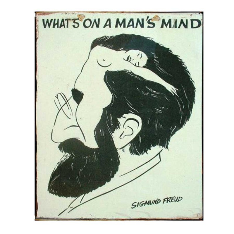 What's on a man's mind πίνακας χειροποίητος