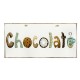 Ξύλινος ρετρό πίνακας χειροποίητος chocolate 26Χ13 εκ
