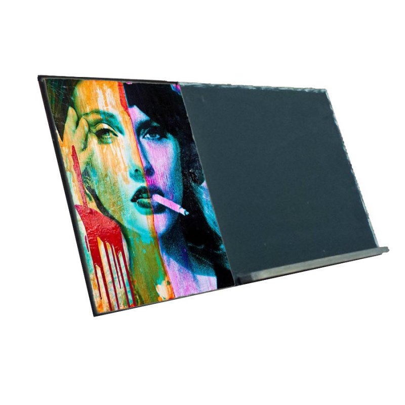 Art  Ξύλινος Χειροποίητος Μαυροπίνακας 38x26 εκ