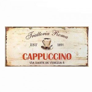 Cappuccino ξύλινο πινακάκι 26x13 εκ