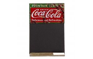 Coca Cola Ξύλινος χειροποίητος μαυροπίνακας 26x38 εκ