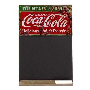 Coca Cola ξύλινος χειροποίητος μαυροπίνακας 26x38 εκ