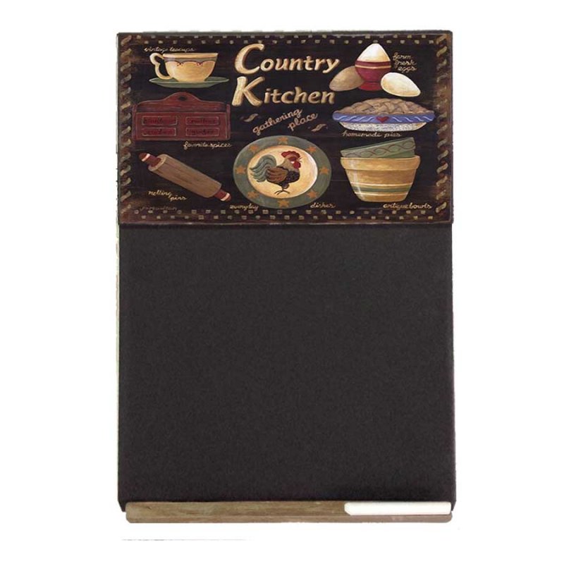 Country Kitchen Ξύλινος χειροποίητος μαυροπίνακας 26x38 εκ