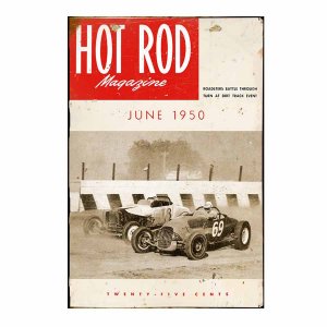 Hot rod vintage ξύλινος πίνακας