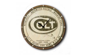 Colt - Ρολόι τοίχου Ξύλινο Χειροποίητο Στρογγυλό 48cm F4814