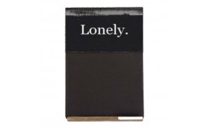 Lonely  Ξύλινος Χειροποίητος Μαυροπίνακας 38 x 26 cm