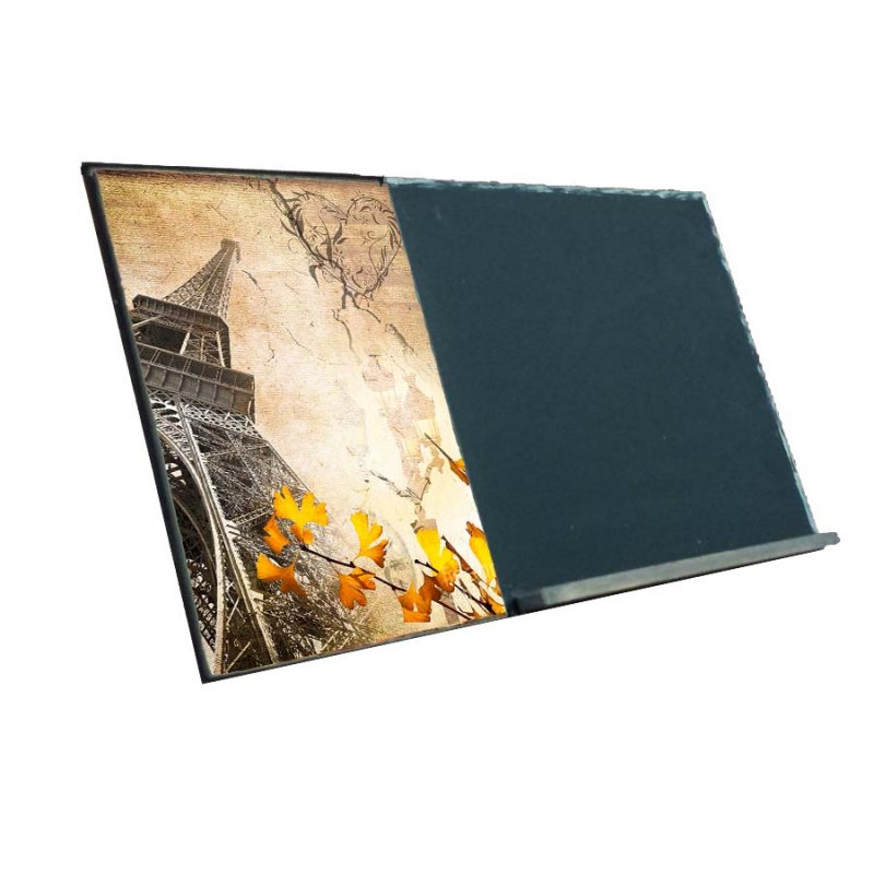 Paris ξύλινος χειροποίητος μαυροπίνακας 38x26 εκ