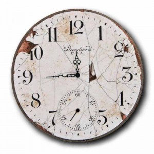 Ξύλινο χειροποίητο ρολόι vintage χειροποίητο 48 εκ
