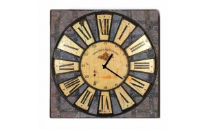 Ρολόι τοίχου τετράγωνο vintage latin numbers
