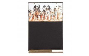 Σκυλάκια Δαλματίας - Χειροποίητος μαυροπίνακας 26x38 εκ