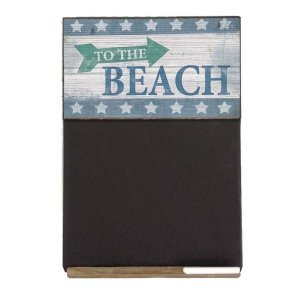 To the Beach  Ξύλινος χειροποίητος μαυροπίνακας 26x38 εκ