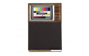Tv Ξύλινος Χειροποίητος Μαυροπίνακας 38 x 26 cm