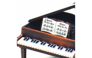 Μεταλλική Μινιατούρα και ξύστρα Πιάνο 6 εκ