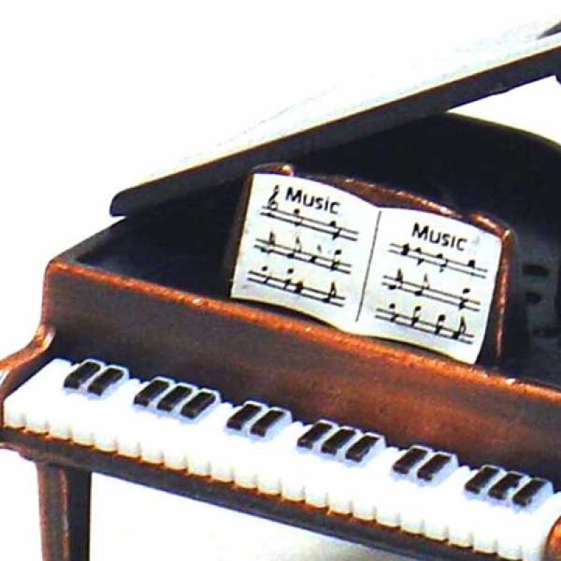 Μεταλλική Μινιατούρα και ξύστρα Πιάνο 6 εκ