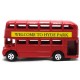 London Bus -  Μεταλλική μινιατούρα και ξύστρα 9 εκ
