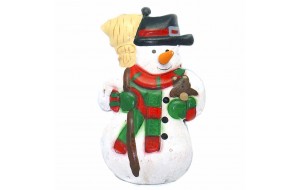 Χριστουγεννιάτικο στολίδι χιονάνθρωπος 6x10 εκ