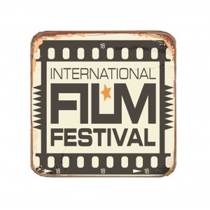 Σουβέρ ξύλινo χειροποίητo film festival 