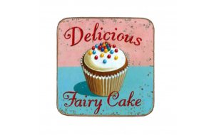 Σουβέρ ξύλινo χειροποίητo delicious fairy cake