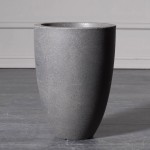 Γλάστρα Pvc γκρι 26x26x36 εκ