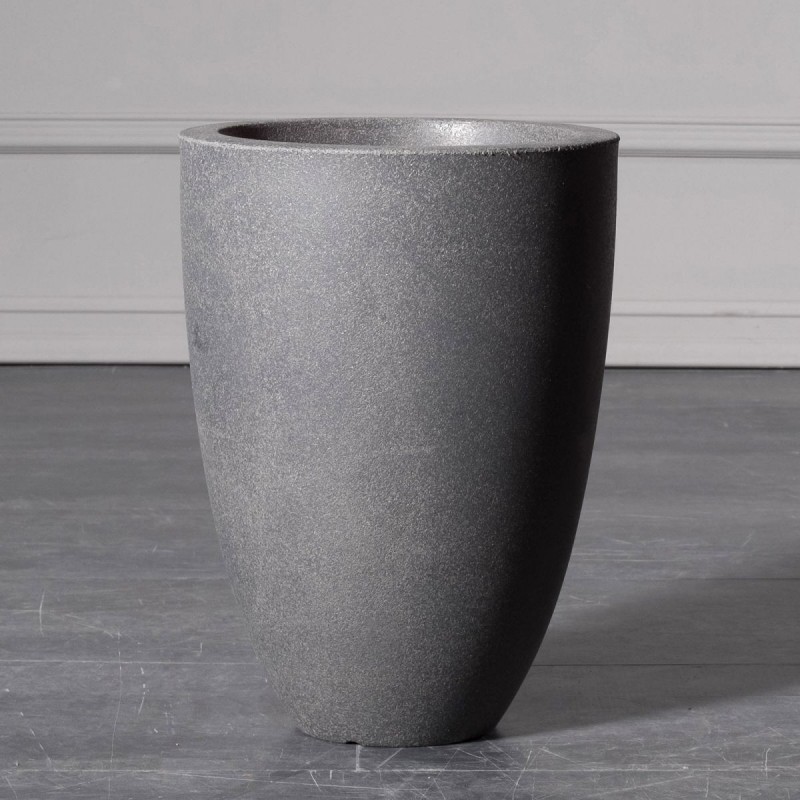 Γλάστρα Pvc γκρι 26x26x36 εκ