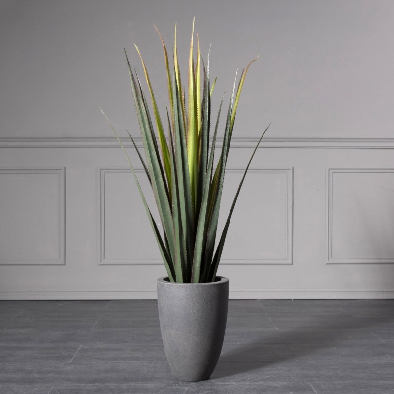 Γλάστρα Pvc γκρι 26x26x36 εκ
