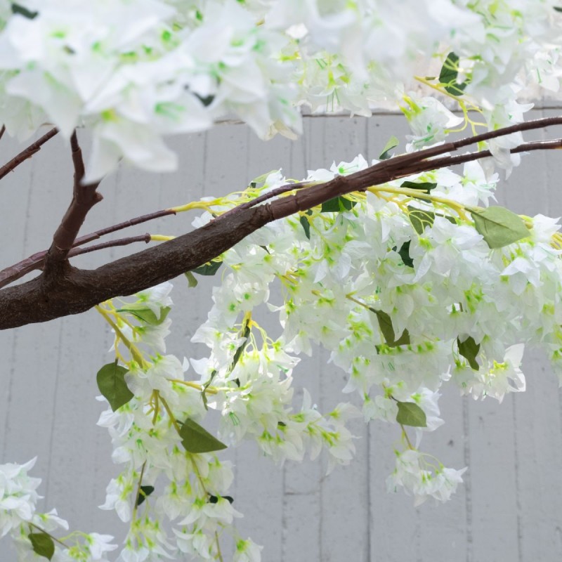 Blossom βουκαμβίλια λευκή τεχνητό δέντρο 320 εκ