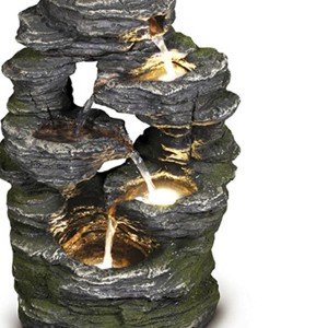 Stone waters Συντριβάνι Feng Shui με led φωτισμό 35 εκ