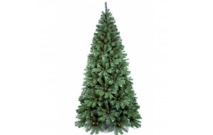 Tiffany Pine Χριστουγεννιάτικο δέντρο με κουκουνάρια και ύψος 240 εκ