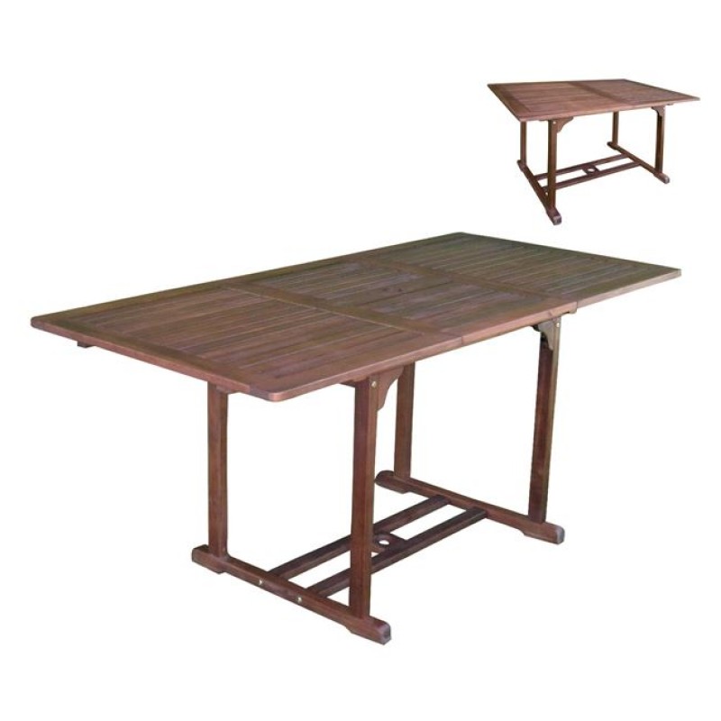 Επεκτεινόμενο Garden τραπέζι ακακίας 120x50x80εκ
